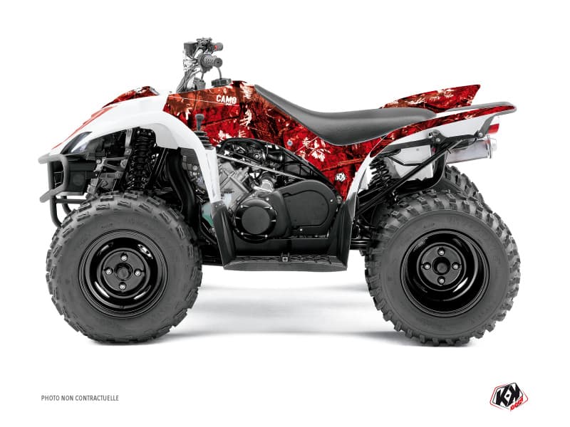 deko-set camo rot quad yamaha wolverine 350 2020-2023