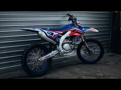 dirt bike yamaha yz 450 f s2r k24 blue  graphic kit | 450 YZF | Kutvek - View 3