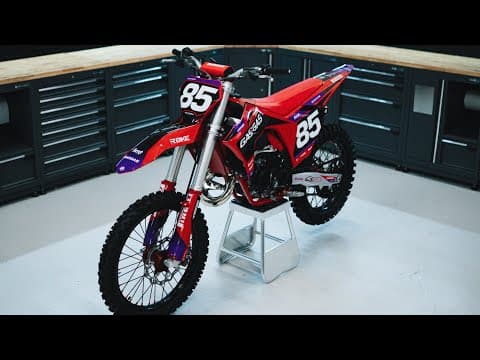 deko-set moto-cross gasgas mc 125 drop rot | GASGAS | Kutvek - View 3
