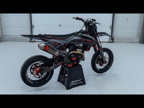 dirt bike ktm exc excf replica thomas corsi drknss black-orange  graphic kit | KTM | Kutvek - View 3