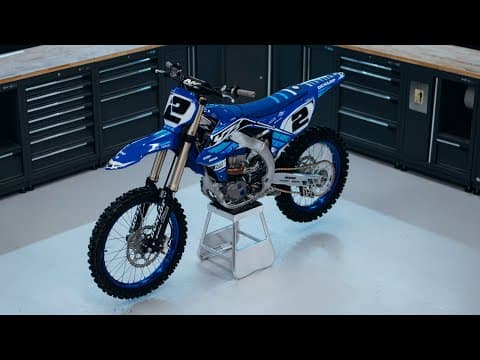 dirt bike yamaha yz 250 f trix blue  graphic kit | 250 YZF | Kutvek - View 3