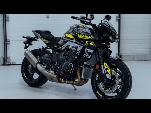 Yamaha MT 10 Street Bike Channel Graphic Kit Yellow | MT | Kutvek - View 3