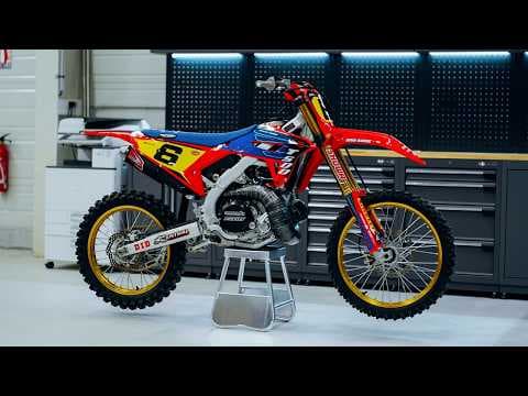 Graphic Kit Dirt Bike Honda CRF 450 R Hill Blue | Honda | Kutvek - View 3