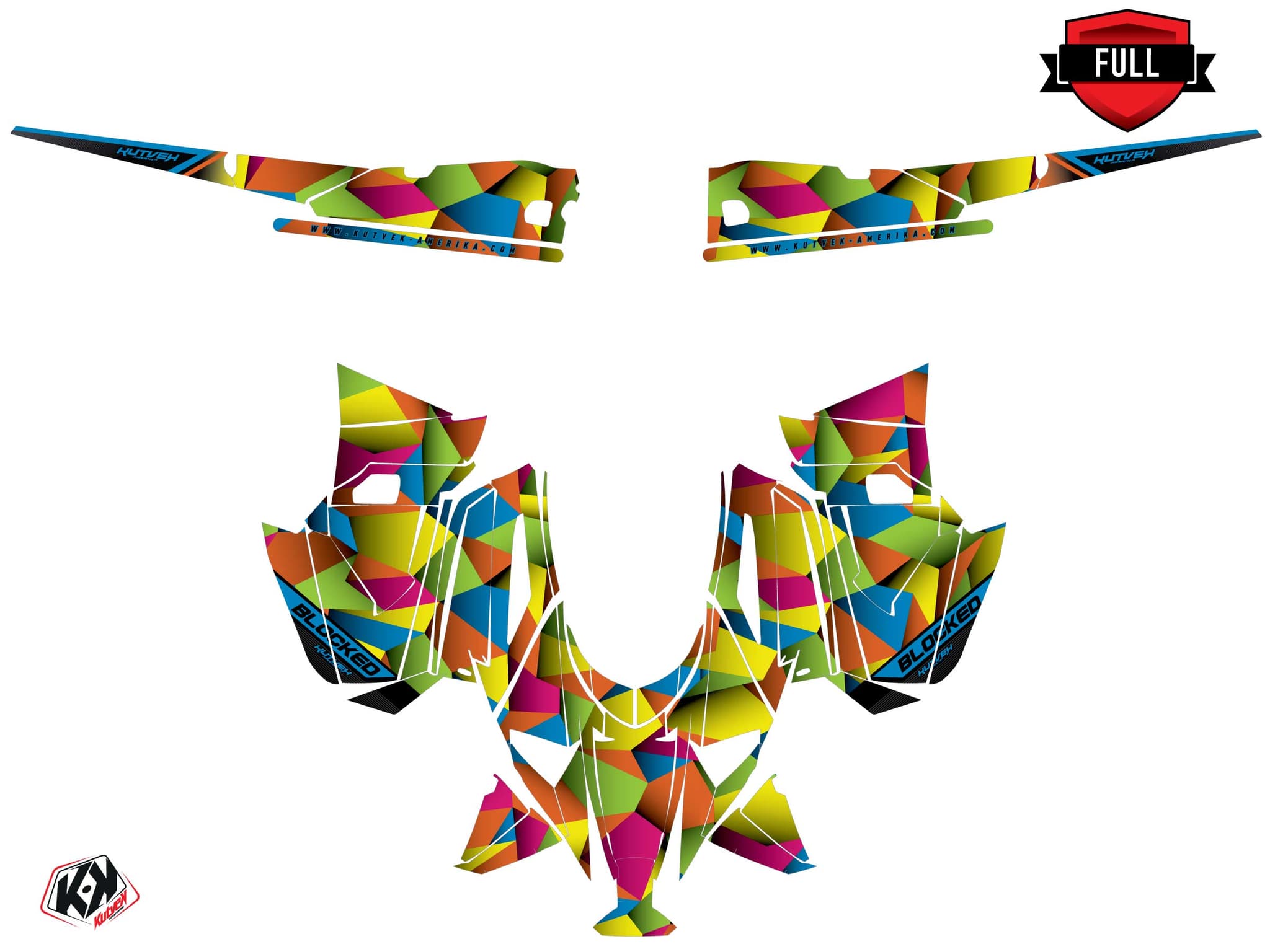 Kit de decoración Motonieve ARCTIC CAT RIOT x-8000 blocked Bandera | Arctic Cat | Kutvek - View 3