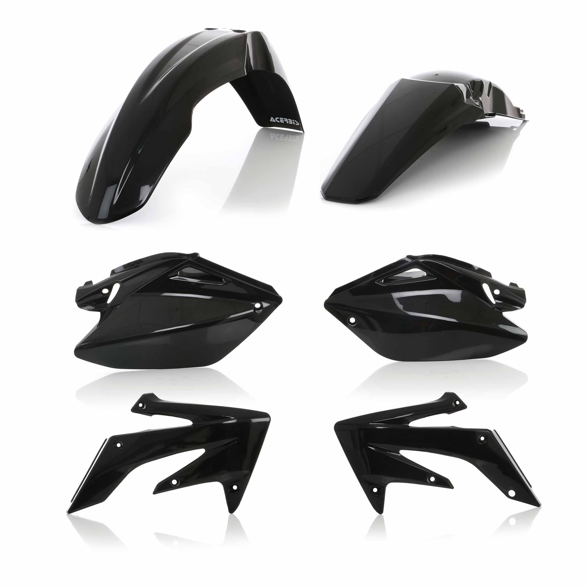 ACERBIS Plastic Kit Dirt Bike HONDA CRF 250 R Black 2004 | Kits Plastiques | Kutvek