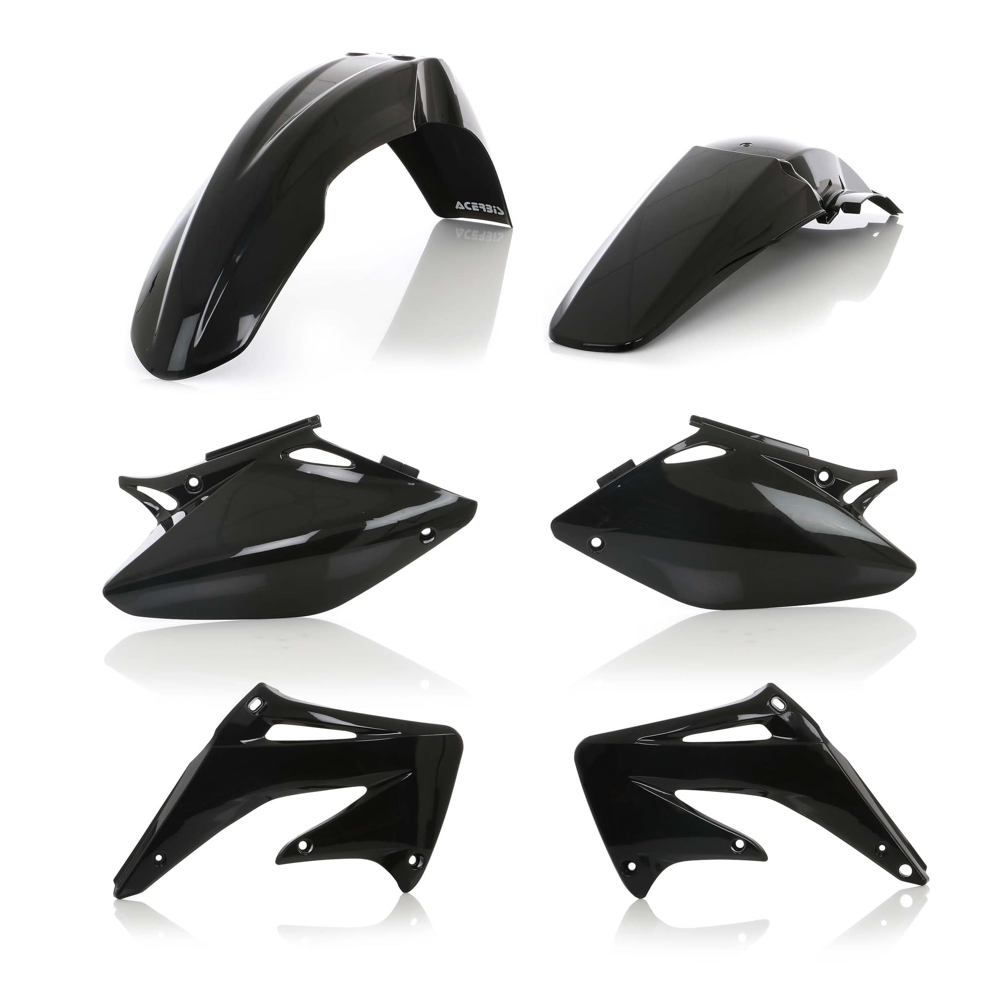 Acerbis Plastic Kit Dirt Bike Honda CRF 450 R Black 2004 | Kits Plastiques | Kutvek