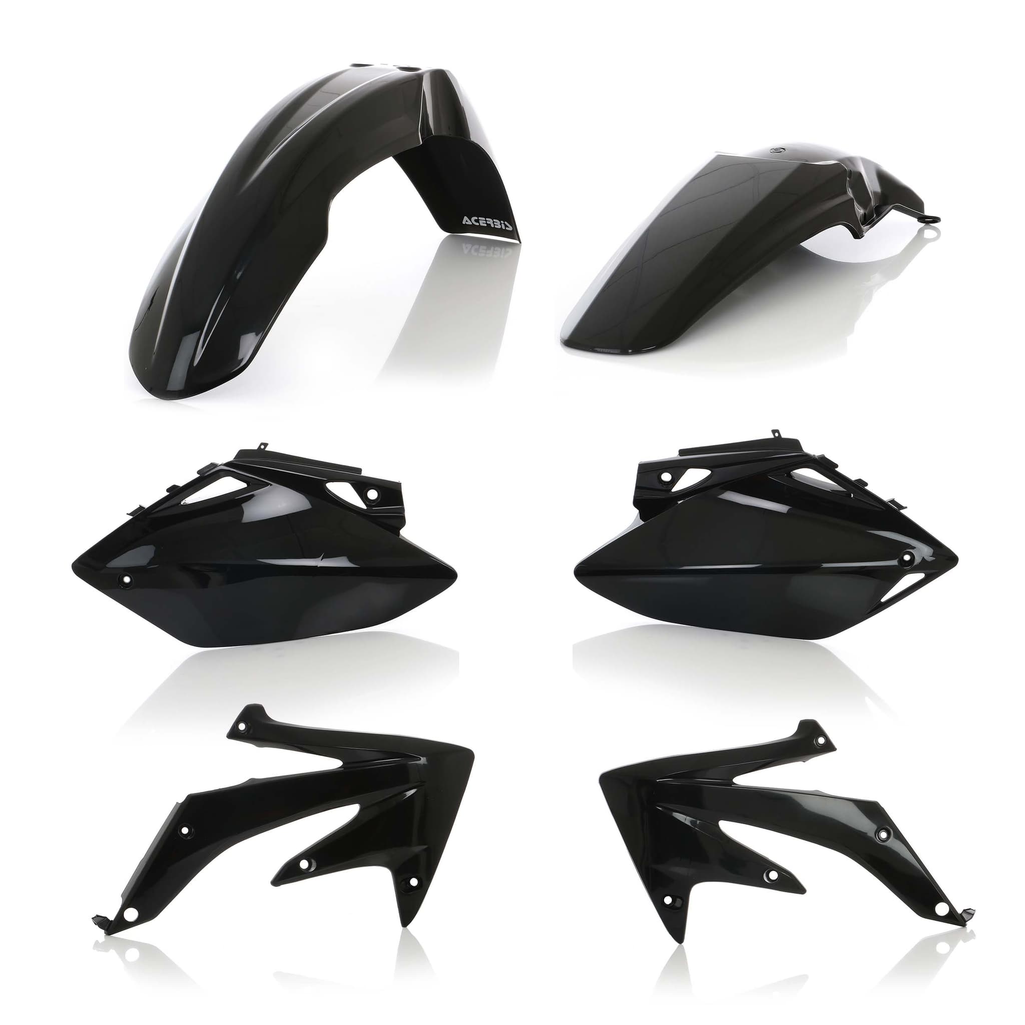Acerbis Plastic Kit Dirt Bike Honda CRF 450 R Black 2006 | Kits Plastiques | Kutvek