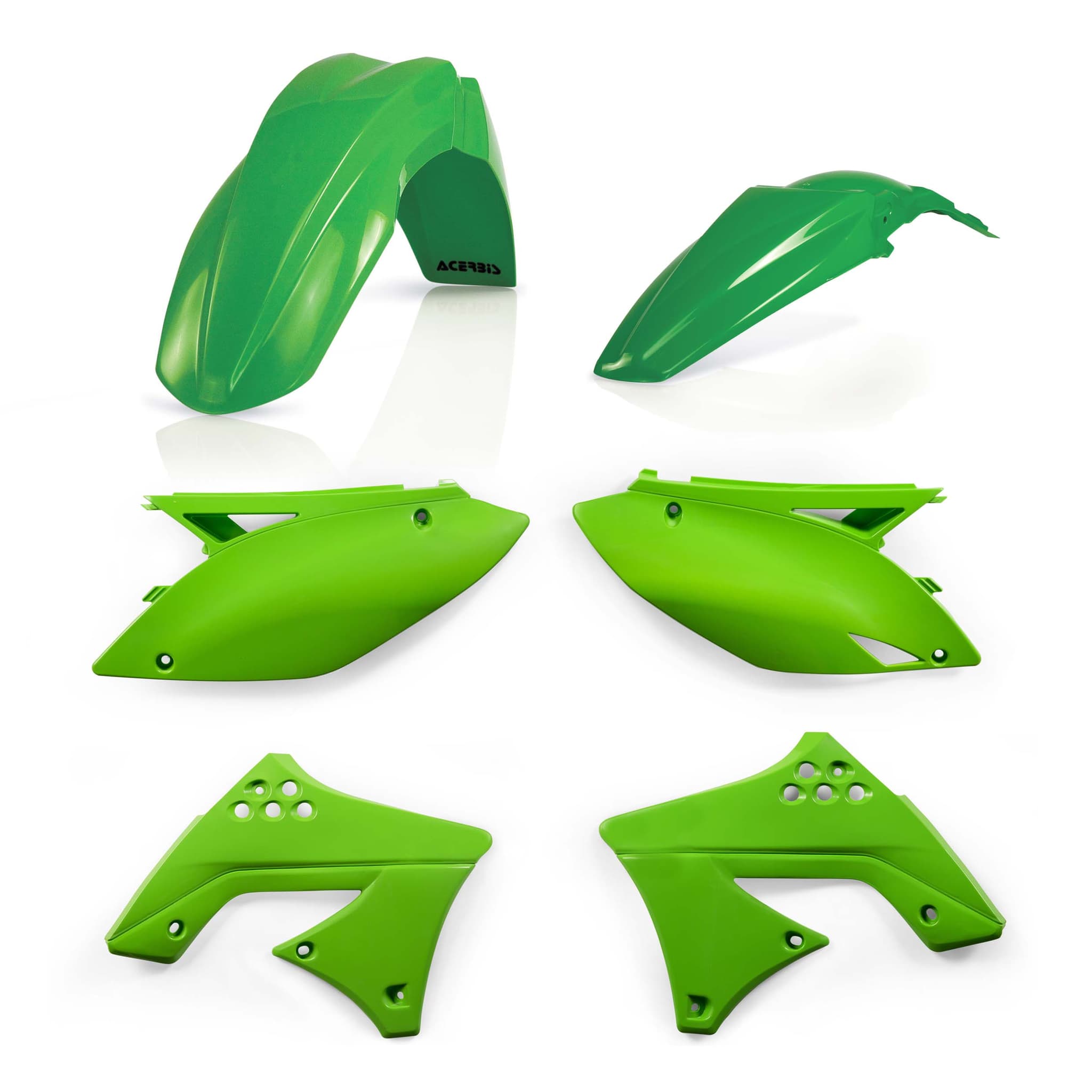 ACERBIS Plastic Kit Dirt Bike KAWASAKI KXF 250 Green 2010 | Kits Plastiques | Kutvek