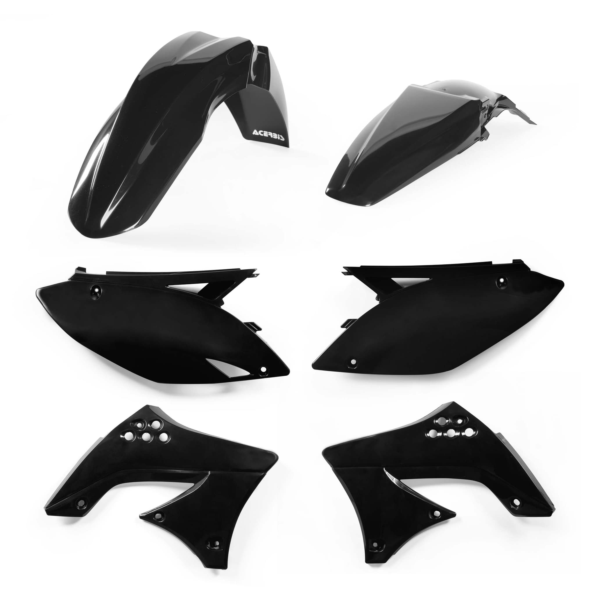 ACERBIS Plastic Kit Dirt Bike KAWASAKI KXF 450 Black 2011 | Kits Plastiques | Kutvek