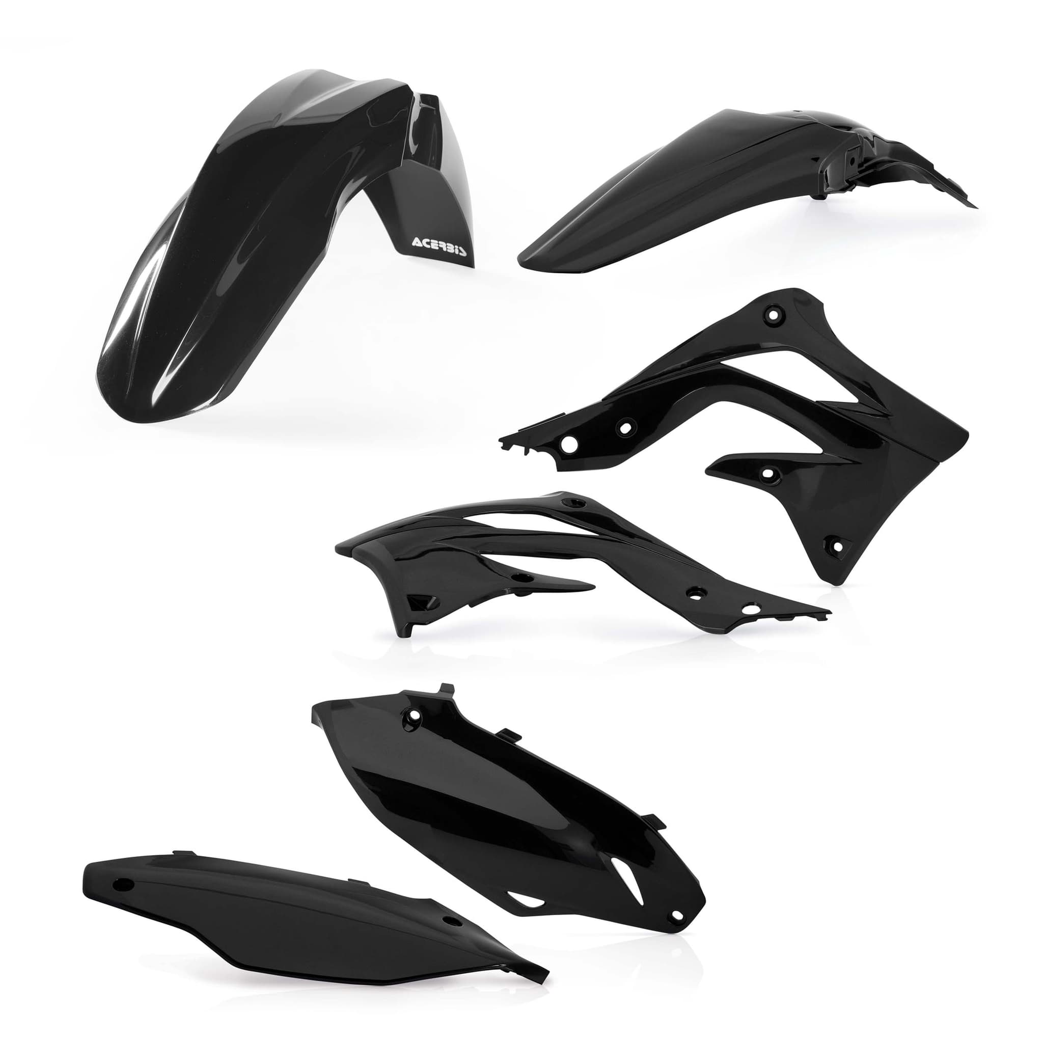 ACERBIS Plastic Kit Dirt Bike KAWASAKI KXF 450 Black 2012 | Kits Plastiques | Kutvek