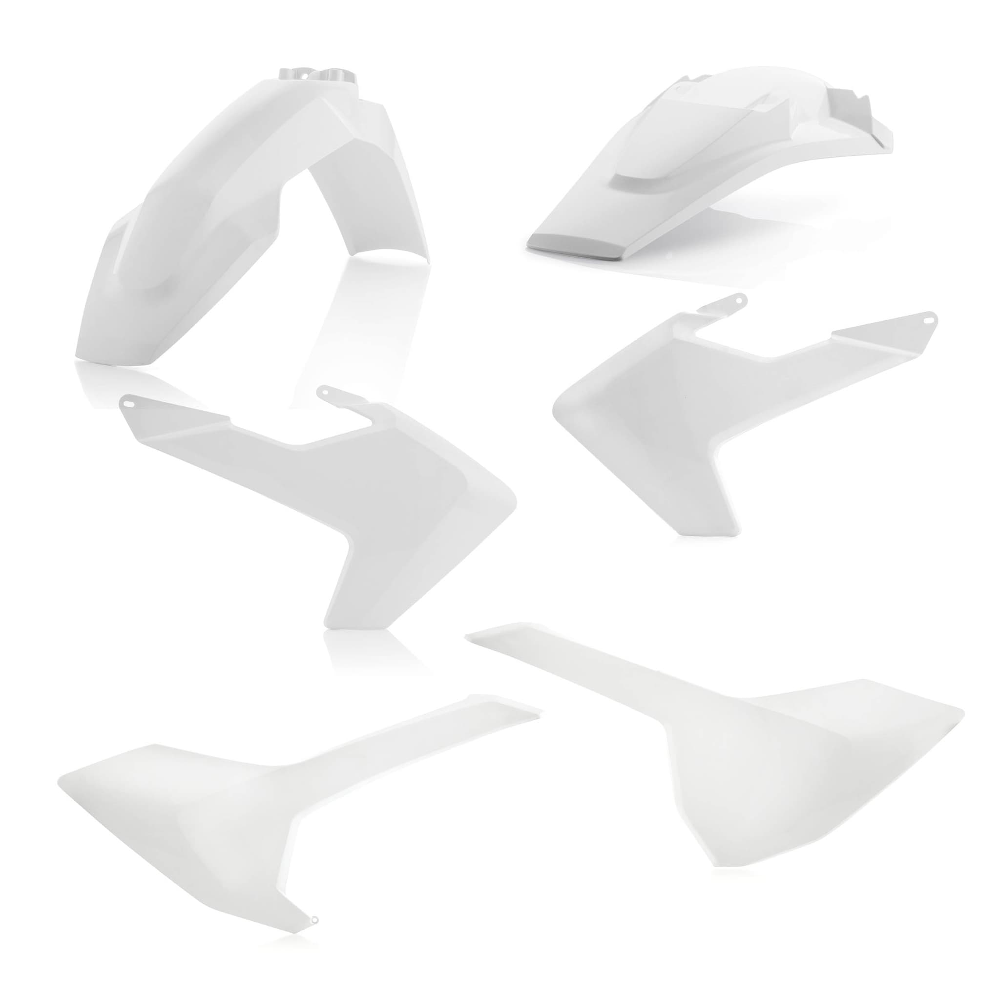 Plastic Kit ACERBIS Dirt Bike HUSQVARNA TC 125 TX White 2018 | Kits Plastiques | Kutvek