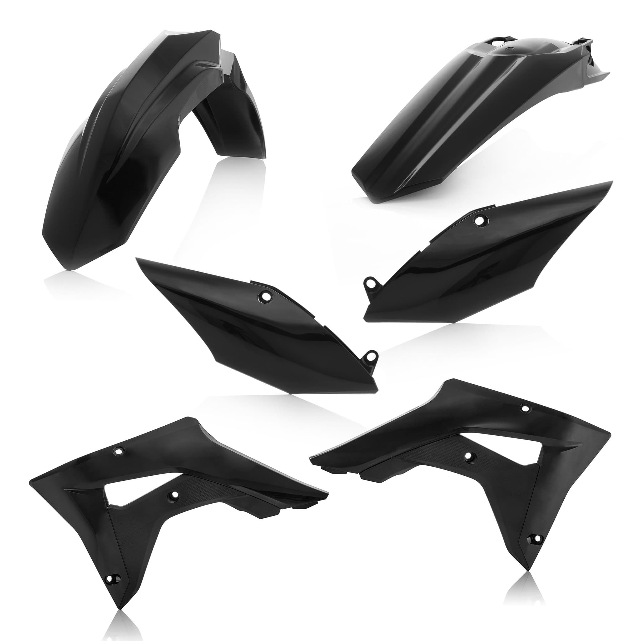 ACERBIS Plastic Kit Dirt Bike HONDA CRF 450 RX Black 2018 | Kits Plastiques | Kutvek