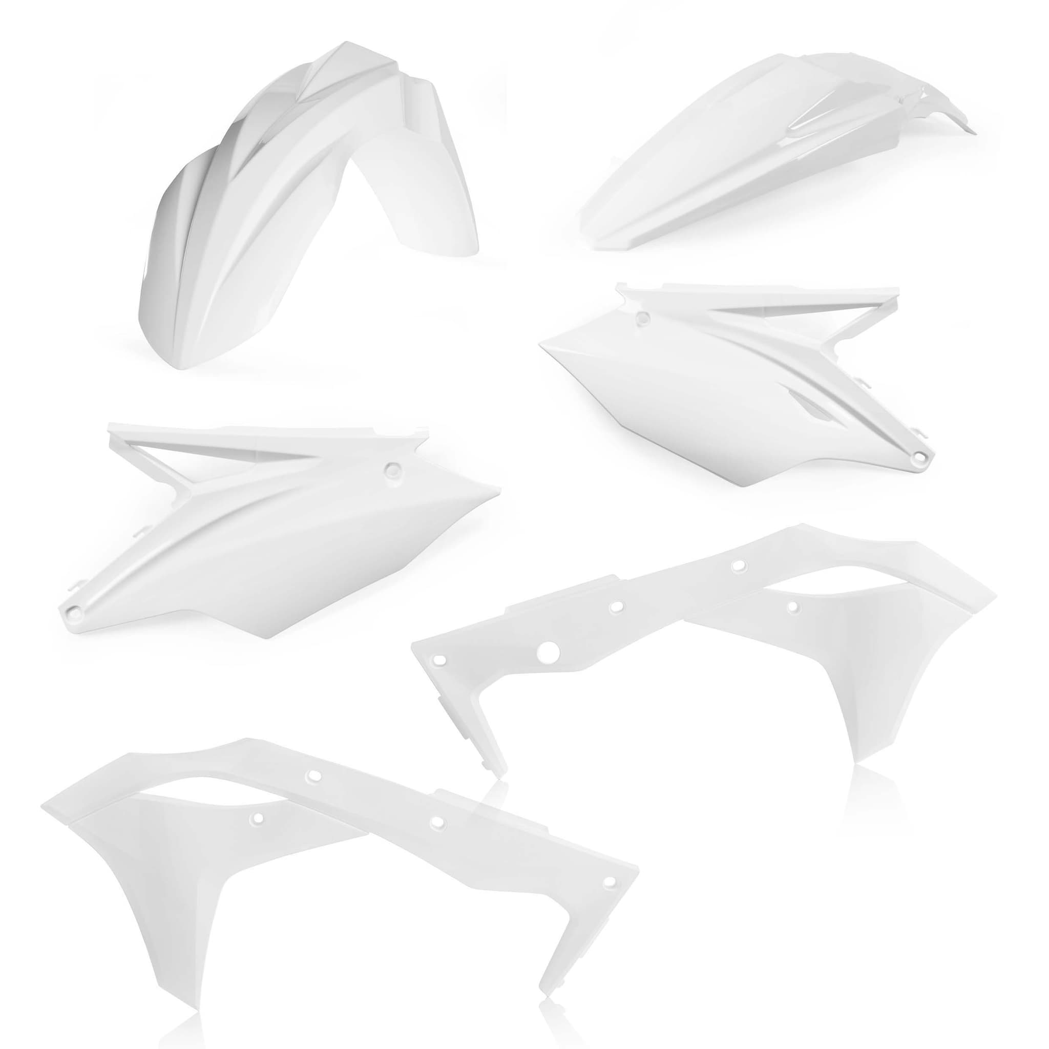 Plastic Kit ACERBIS Dirt Bike KAWASAKI KXF 250 White 2018 | Kits Plastiques | Kutvek