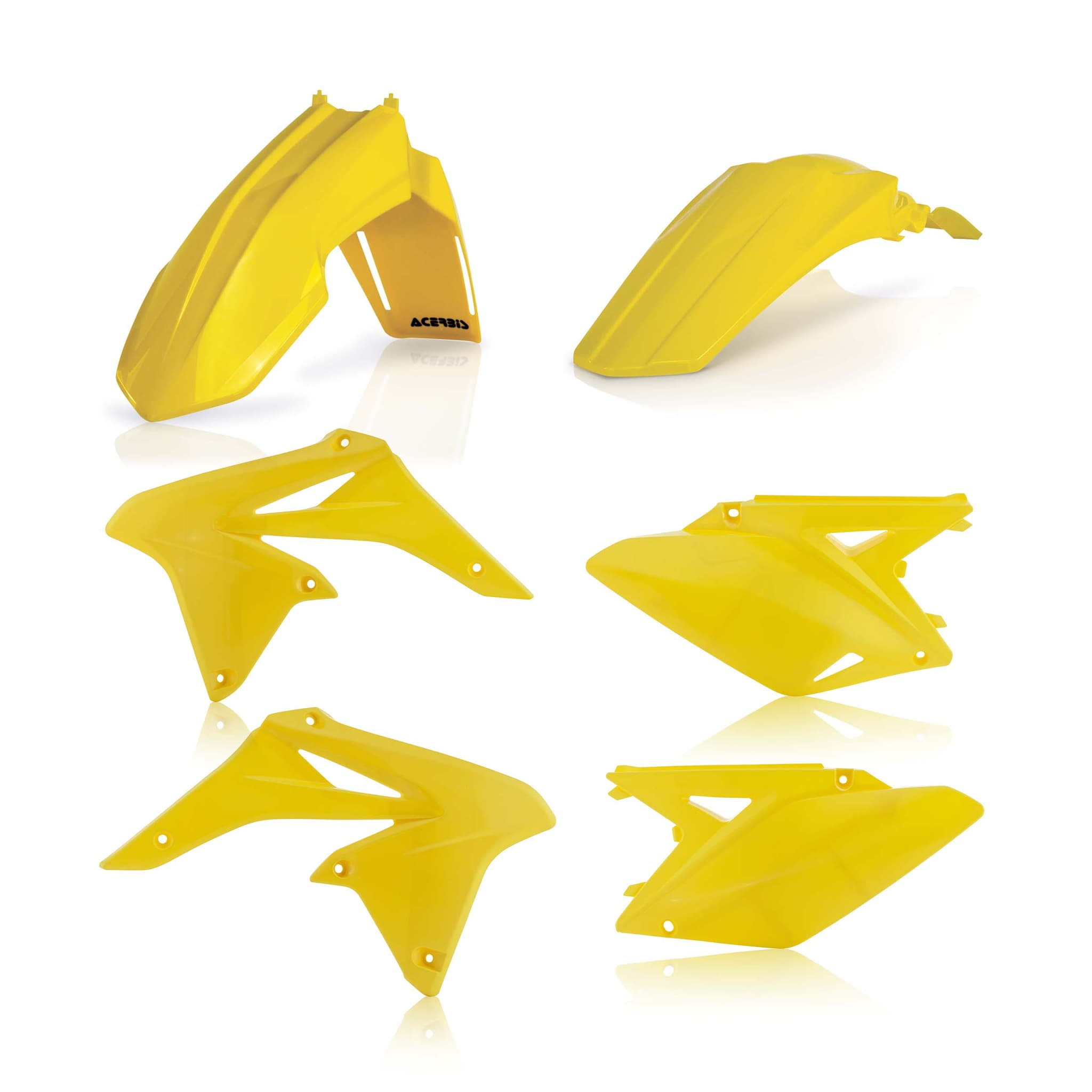 Acerbis Plastic Kit Dirt Bike Suzuki RM-Z 250 Yellow 2018 | Kits Plastiques | Kutvek