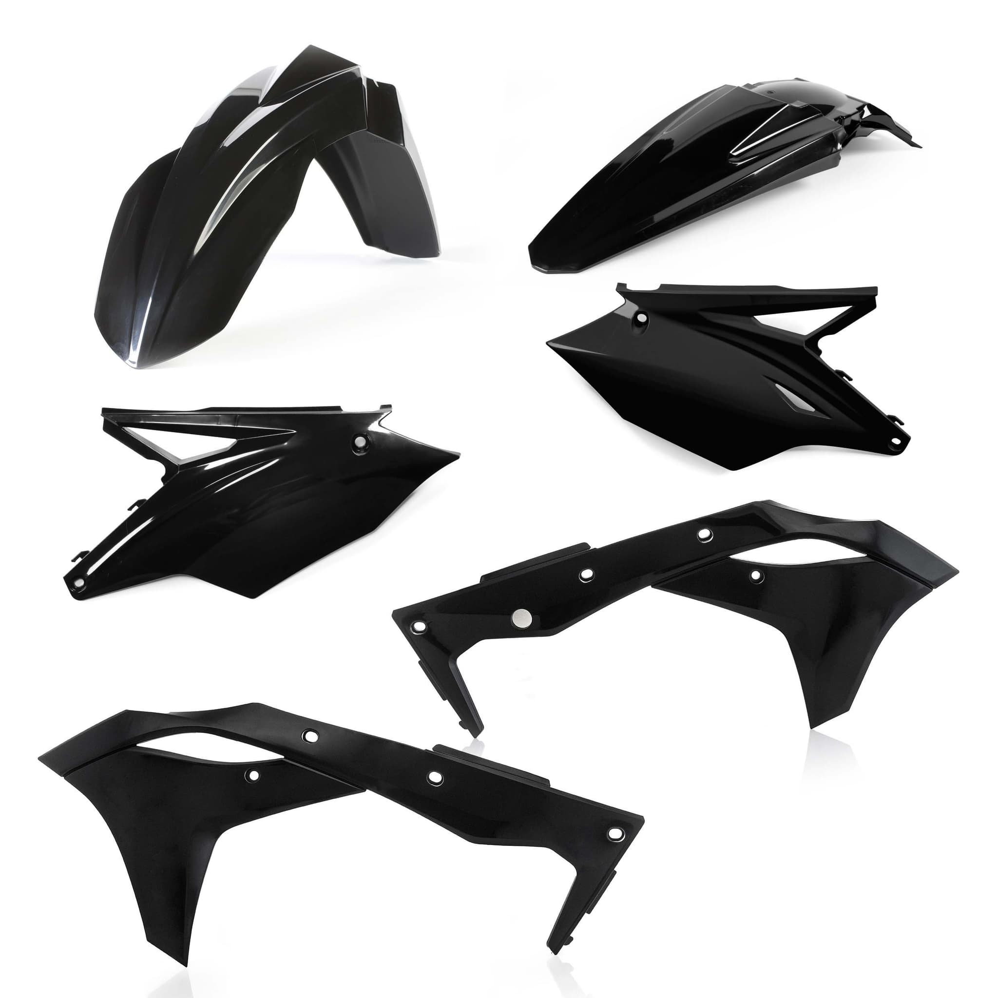 ACERBIS Plastic Kit Dirt Bike KAWASAKI KXF 250 Black 2019 | Kits Plastiques | Kutvek
