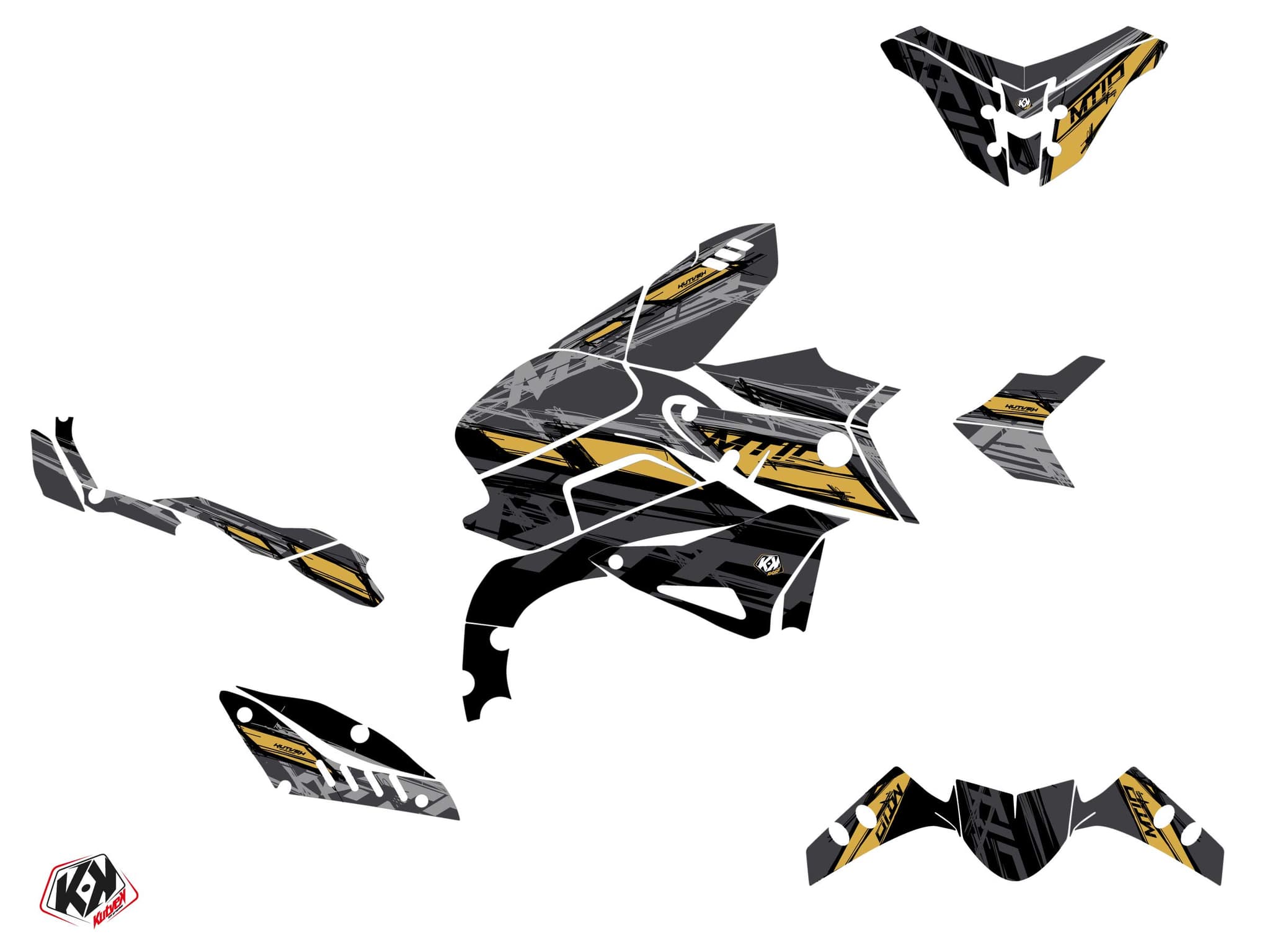 kit graphique moto yamaha mt 10 channel noir | MT | Kutvek - View 2