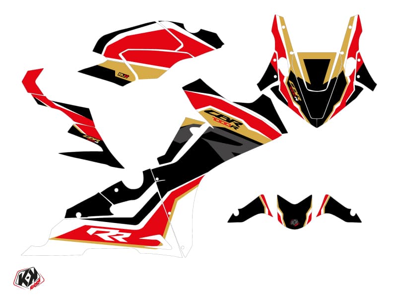 Kit Déco Moto Run Honda CBR 1000 RR Noir | Honda | Kutvek - View 2