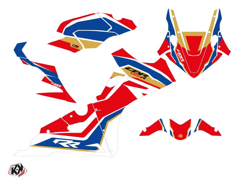 Kit Déco Moto Run Honda CBR 1000 RR Rouge | Honda | Kutvek - View 2