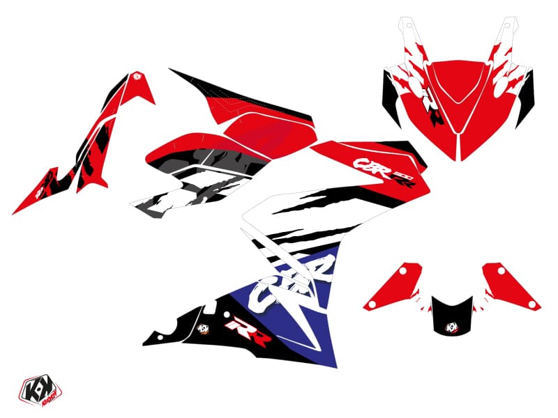 Kit Déco Moto Nineties Honda CBR 500 R Rouge | Honda | Kutvek - View 2