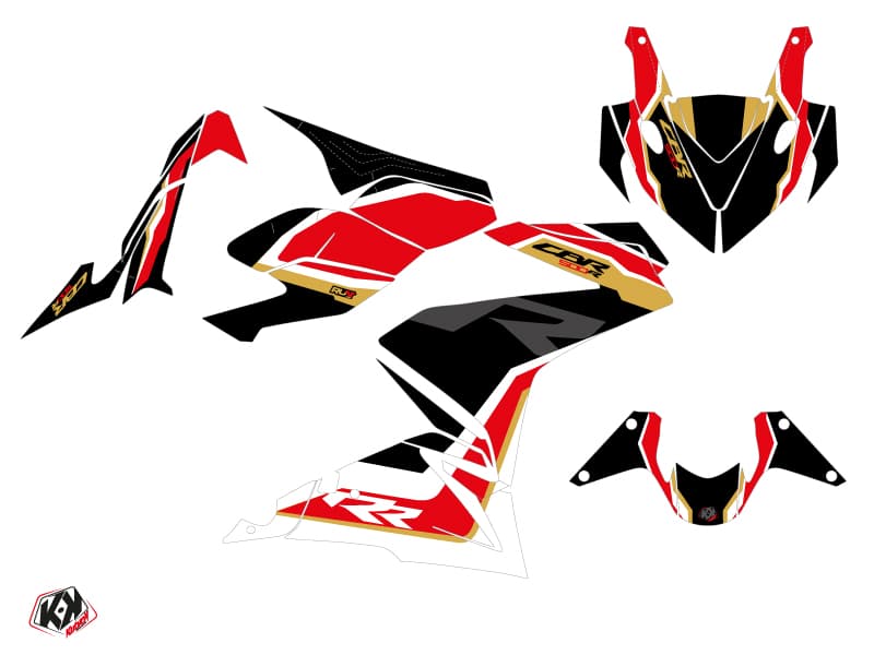 Kit Déco Moto Run Honda CBR 500 R Noir | Honda | Kutvek - View 2