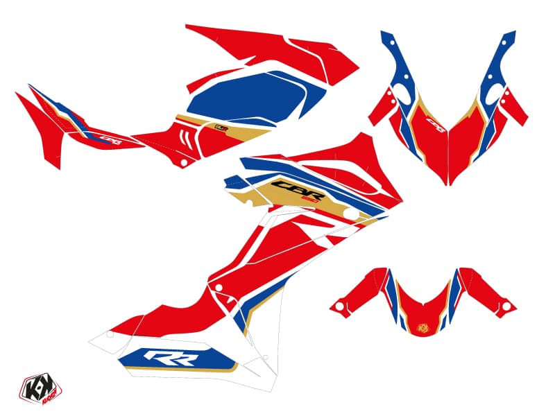 Kit Déco Moto Run Honda CBR 650 R Rouge | Honda | Kutvek - View 2