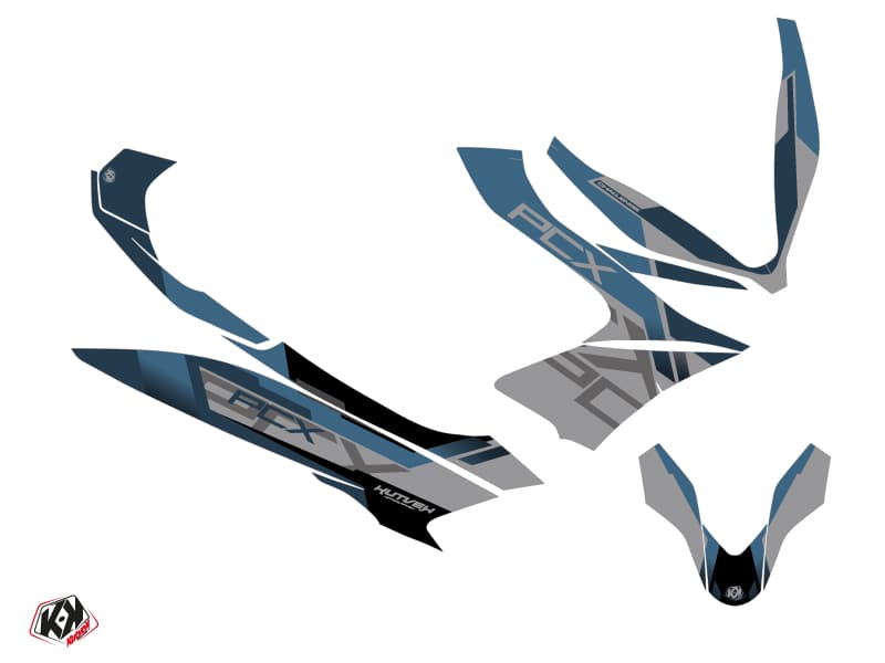 kit graphique maxi-scooter honda pcx 125 challenge gris | Honda | Kutvek - View 2