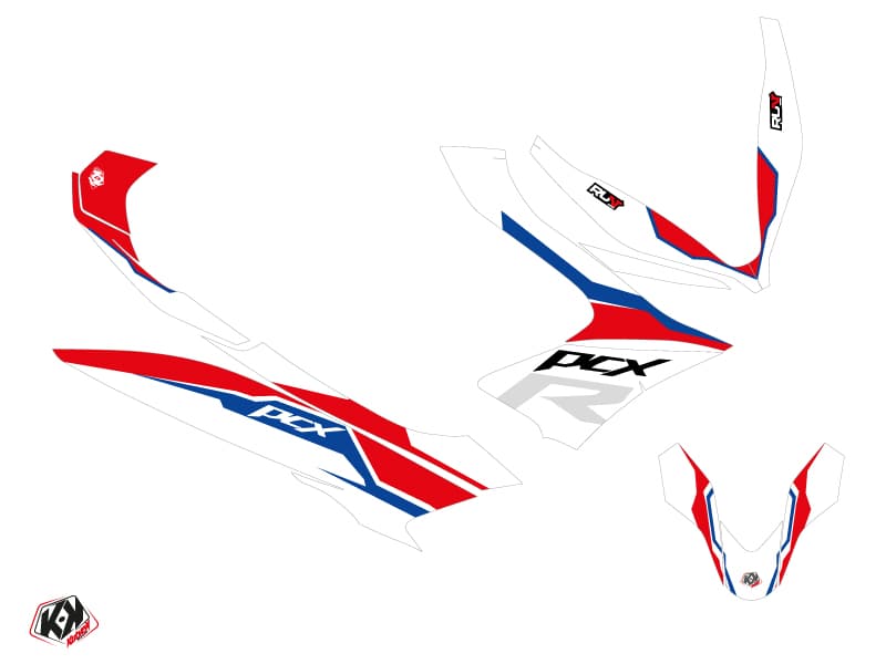 Kit Graphique Maxiscooter Run Honda PCX 125 Blanc | Honda | Kutvek - View 2
