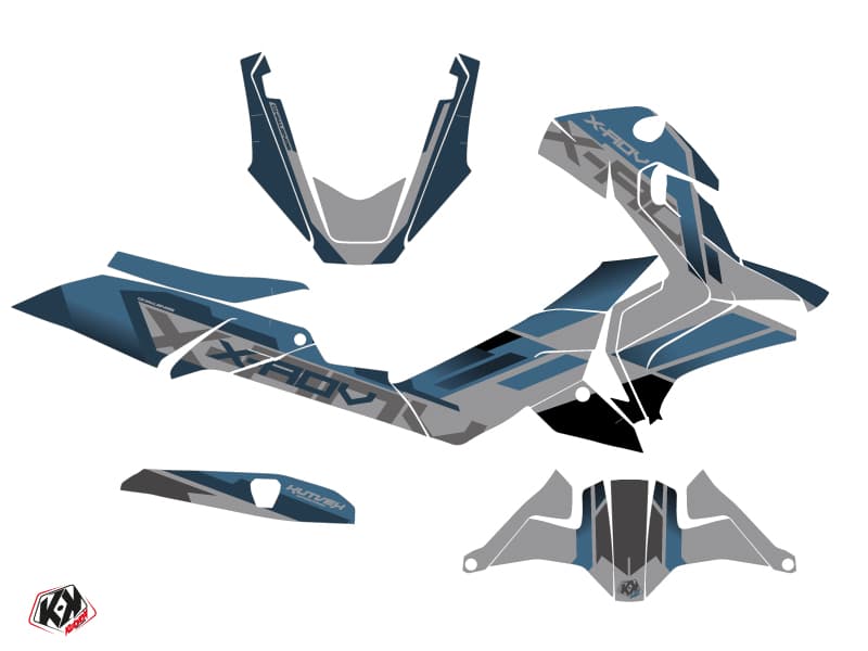 kit graphique maxi-scooter honda x-adv challenge gris | Honda | Kutvek - View 2