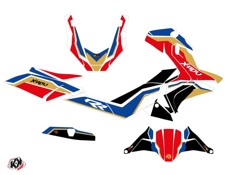kit graphique maxi-scooter honda x-adv run rouge | Honda | Kutvek - View 2