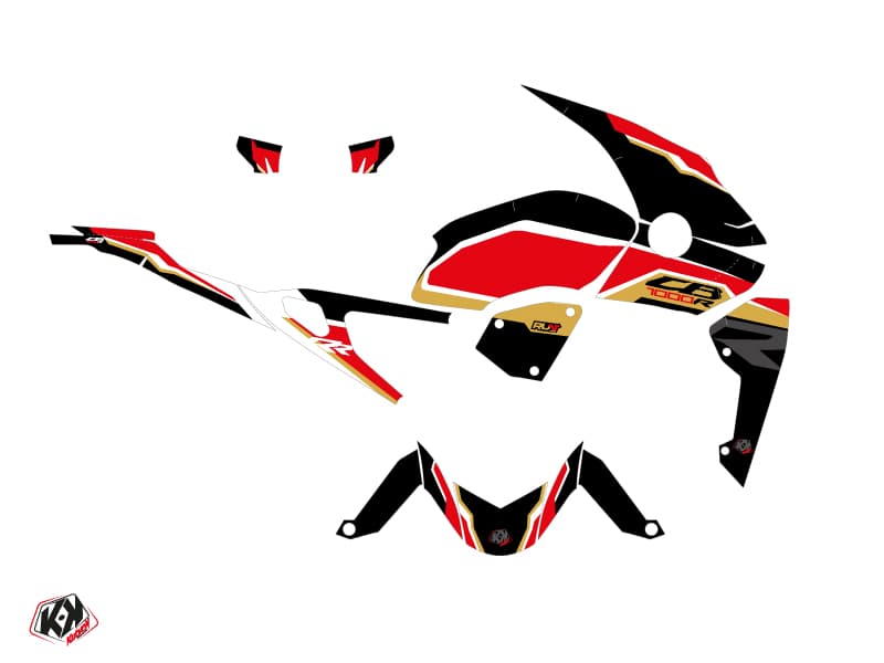 kit graphique moto honda cb 1000 r run noir | Honda | Kutvek - View 2