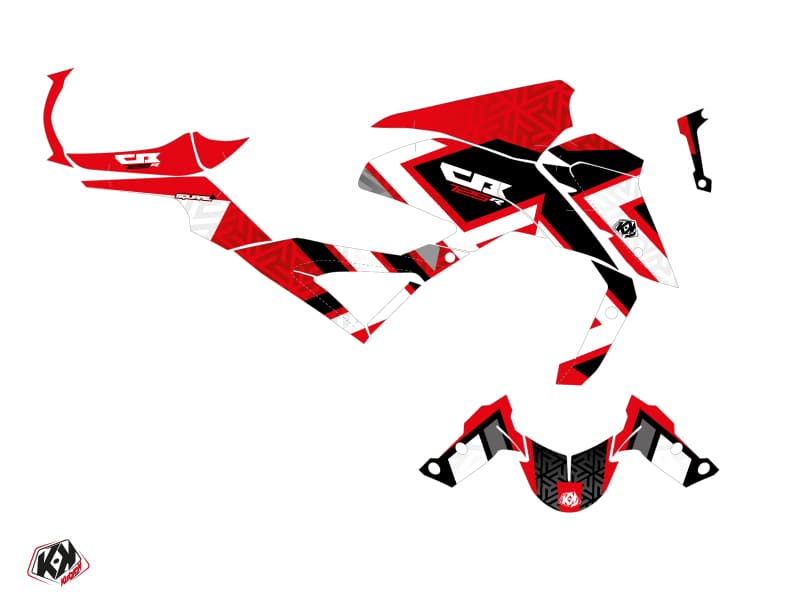 Kit Déco Moto Square Honda CB 125 R Rouge | Honda | Kutvek - View 2