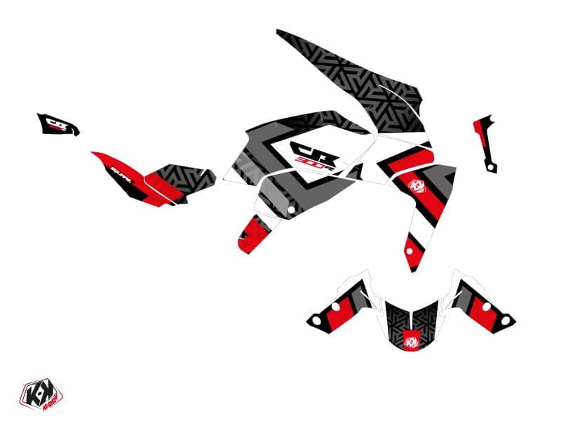 kit graphique moto honda cb 300 r square noir | Honda | Kutvek - View 2