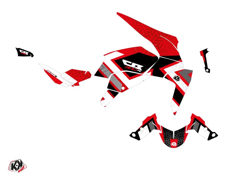 Kit Déco Moto Square Honda CB 300 R Rouge | Honda | Kutvek - View 3