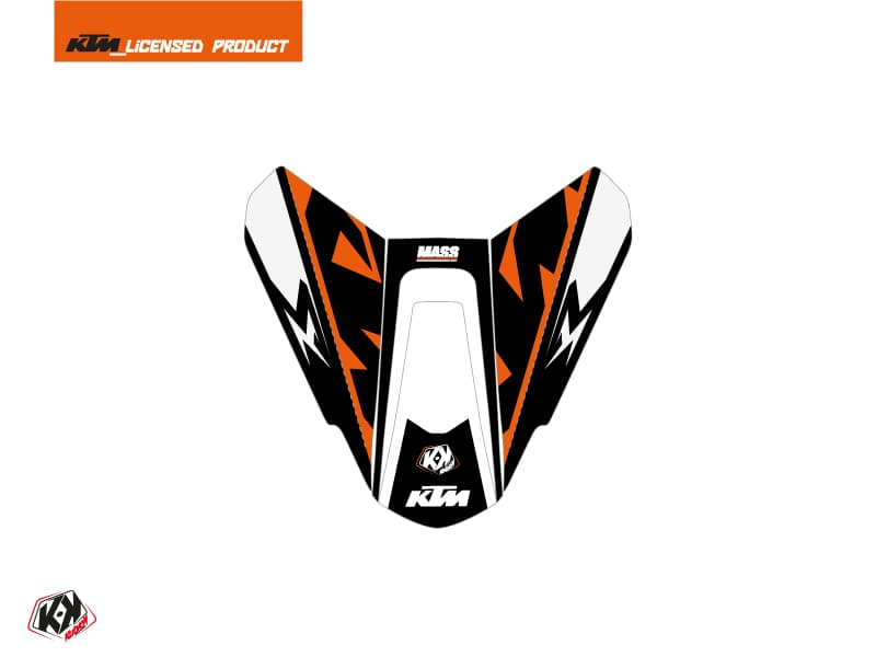 kit graphique capot de selle moto mass ktm orange | Stickers de capot de selle | Kutvek