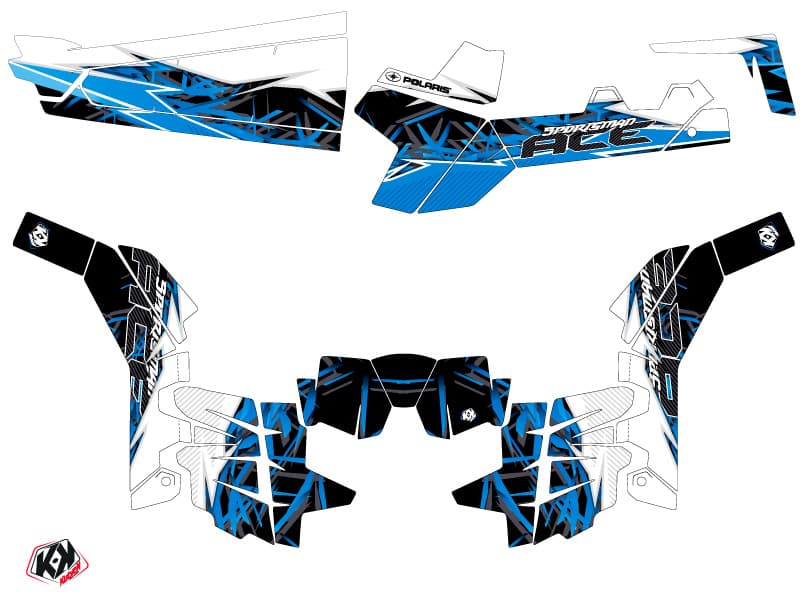 kit de decoração ssv action polaris ace 325-570-900 azul | Kits déco | Kutvek - View 2