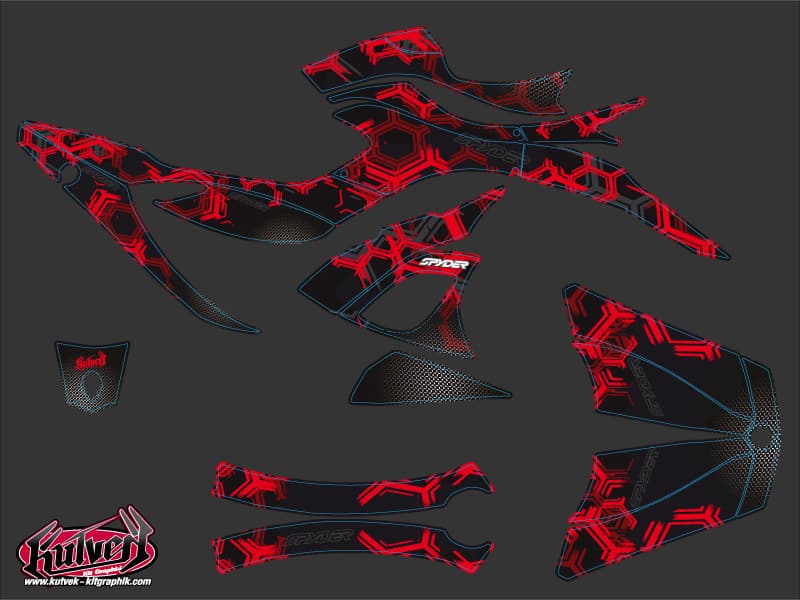kit graphique  aero noir hybride can-am spyder rs | Can am | Kutvek - View 2