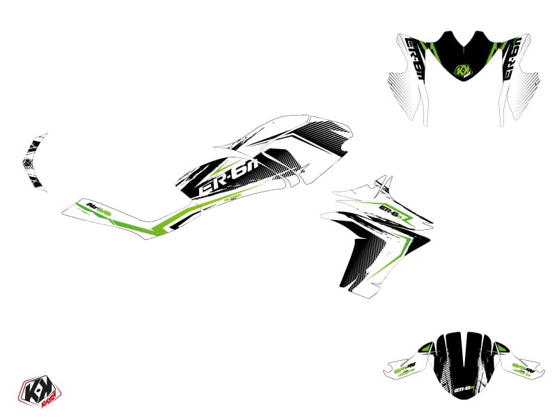 kit decorativo stradale kawasaki er-6n airline bianco | Kawasaki | Kutvek - View 2