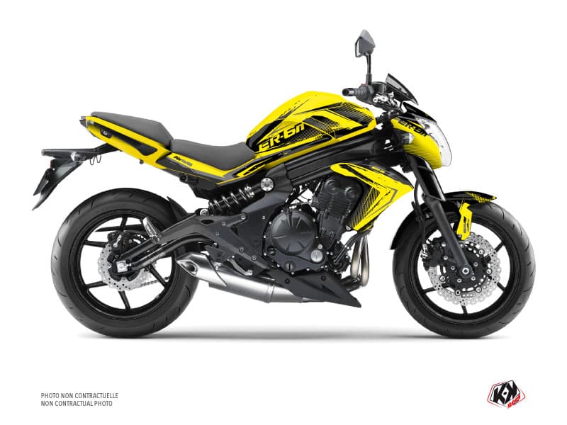 Kit graphique Moto Airline Kawasaki ER 6N Jaune