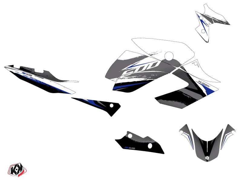 Yamaha XJ6 Street Bike Airline Graphic Kit White Blue | Yamaha | Kutvek - View 2