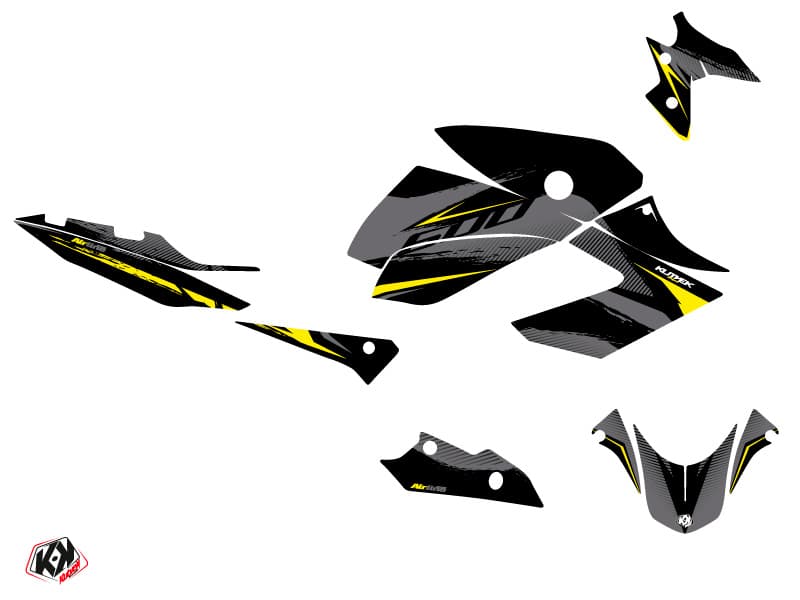 Yamaha XJ6 Street Bike Airline Graphic Kit Black Yellow | Yamaha | Kutvek - View 2