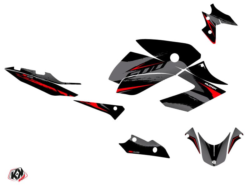 Yamaha XJ6 Street Bike Airline Graphic Kit Black Red | Yamaha | Kutvek - View 3