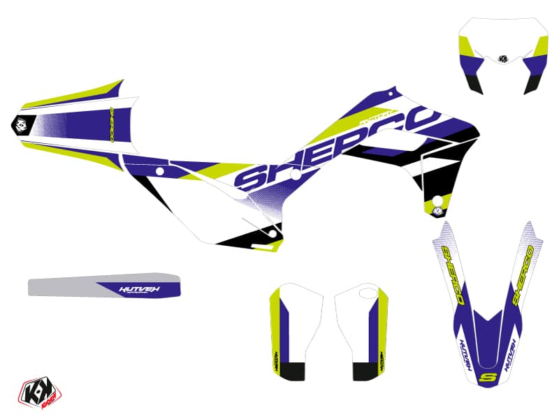 Sherco SE / SEF Dirt Bike Aktiv Graphic Kit Blue | Sherco | Kutvek - View 2