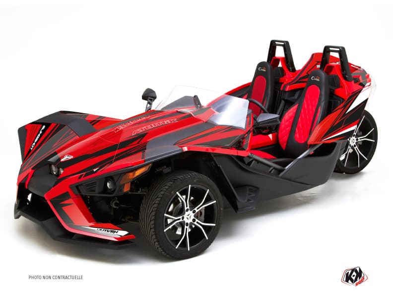 kit graphique  atomik rouge hybride polaris slingshot