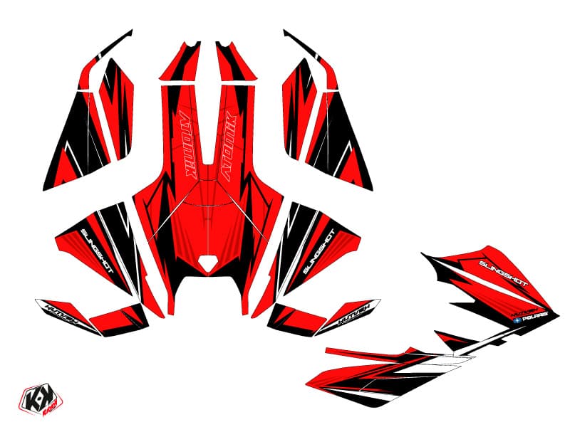 kit graphique  atomik rouge hybride polaris slingshot | Polaris | Kutvek - View 2