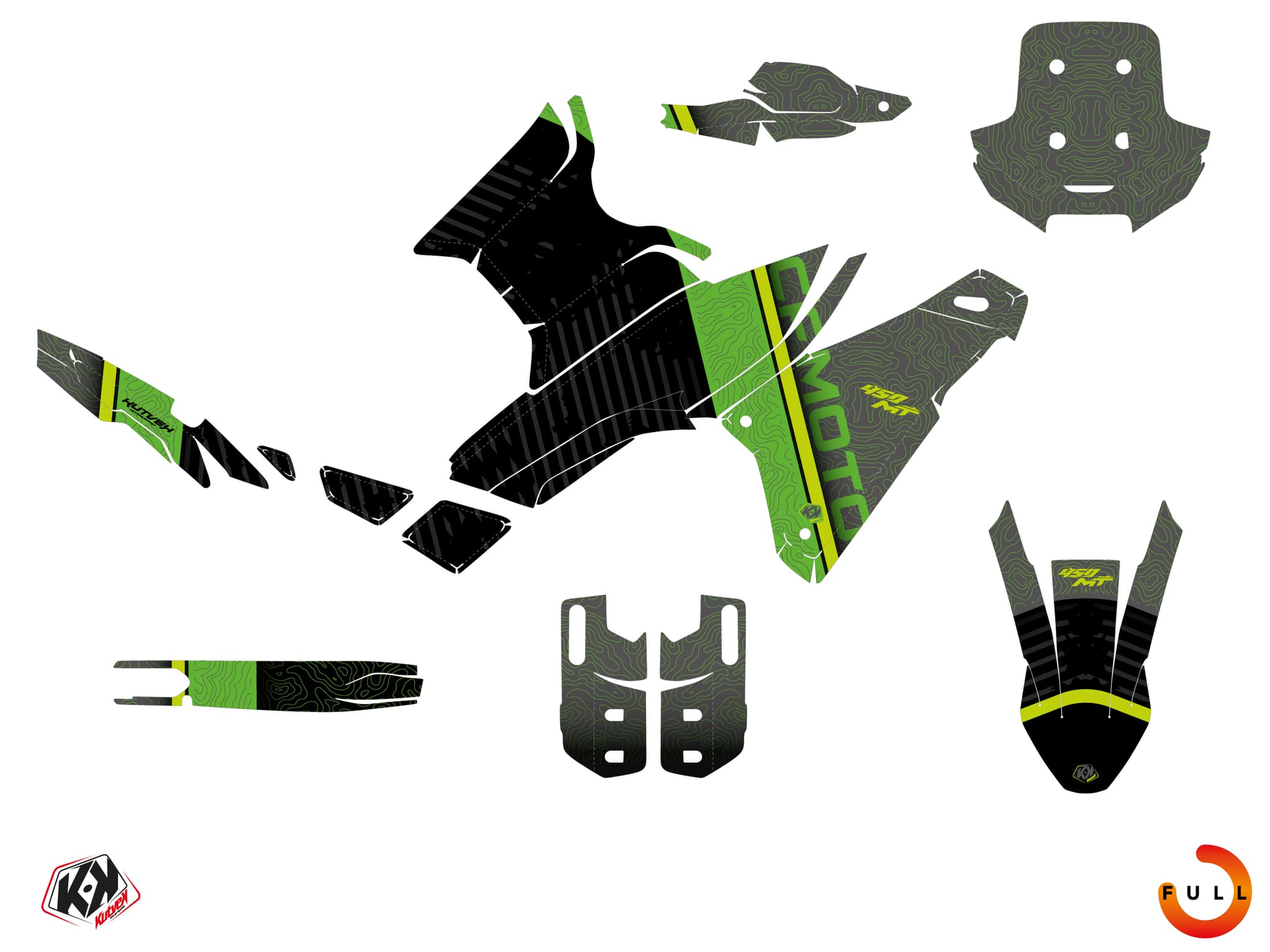 Kit decorativo Stradale CF MOTO MT 450 AZIMUTH Verde | CF Moto | Kutvek - View 3