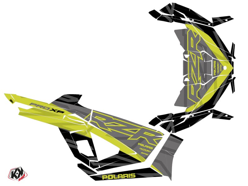 kit graphique ssv polaris rzr pro xp ultimate baja noir vert neon | Polaris | Kutvek - View 2