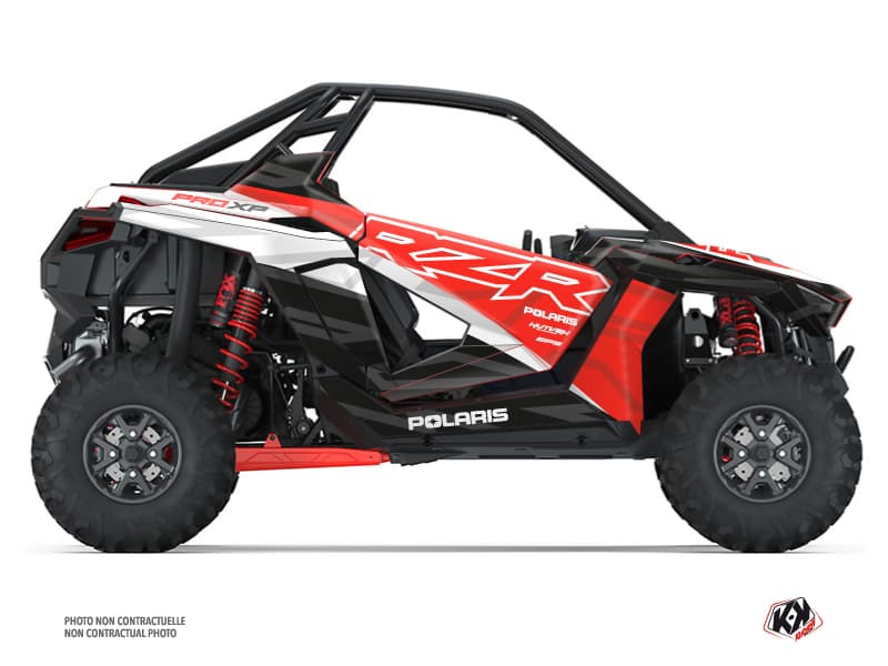 kit graphique ssv polaris rzr pro xp ultimate baja rouge  