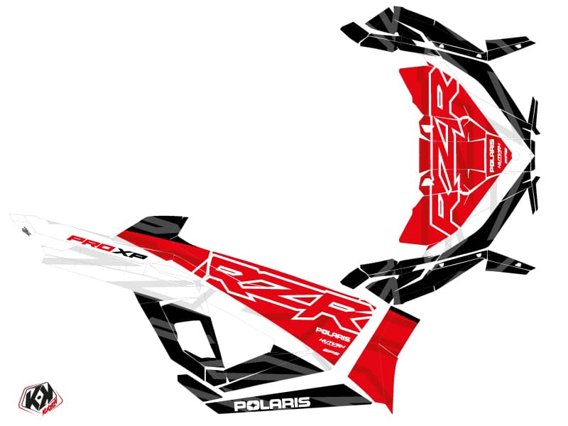 kit graphique ssv polaris rzr pro xp ultimate baja rouge | Polaris | Kutvek - View 2