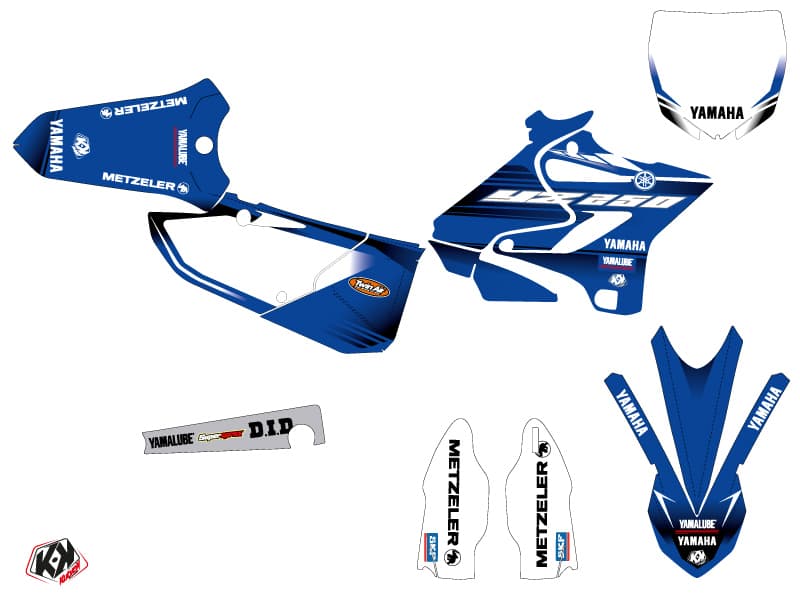 dirt bike yamaha yz 250 basik blue  graphic kit | 250 YZ | Kutvek - View 2