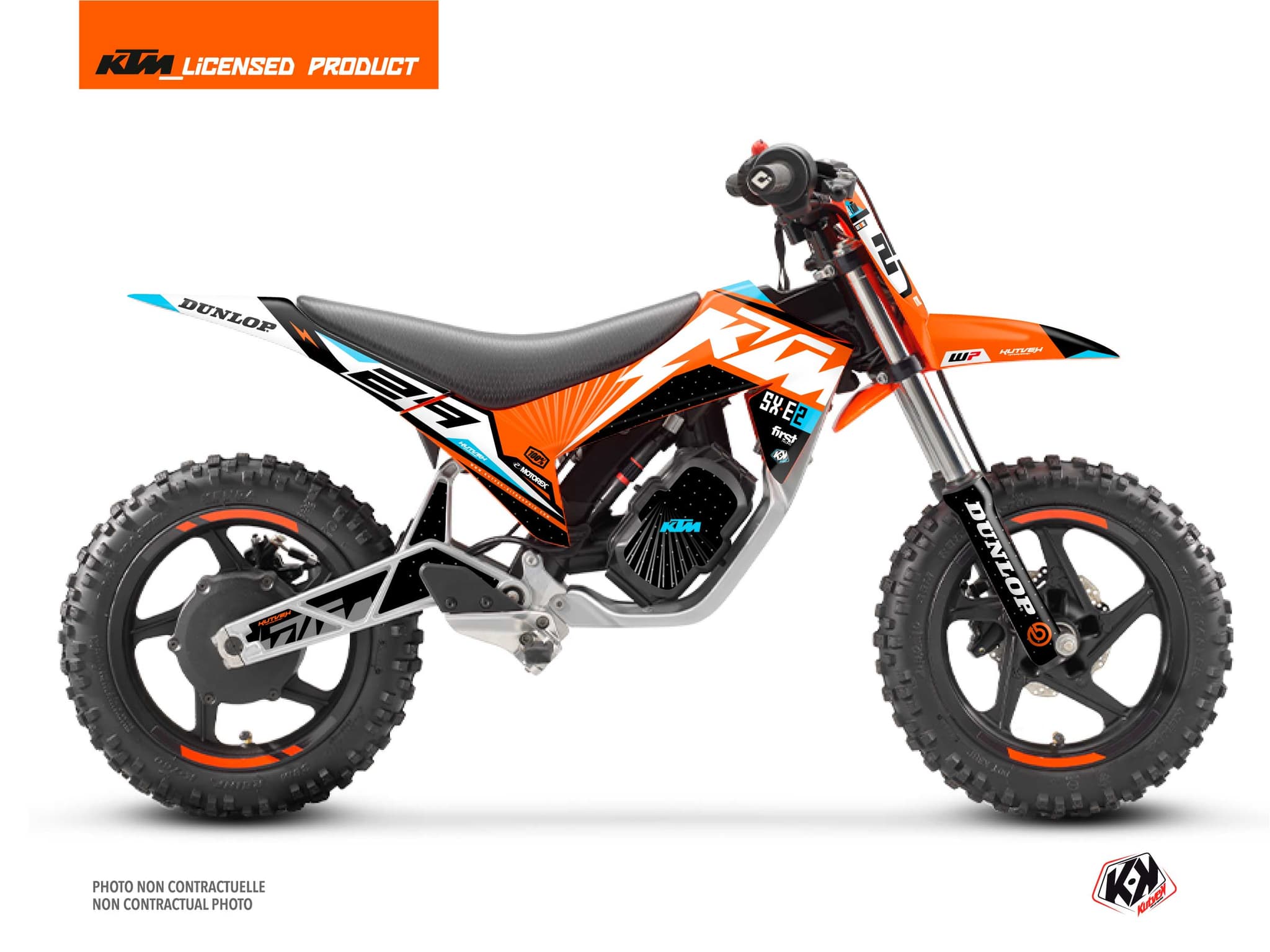 kit graphique motocross ktm sx e 2 beam bleu | KTM | Kutvek